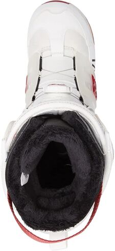 حذاء DC X Howl Phantom BOA للرجال على الجليد باللون الأبيض/الأحمر 10 in Kuwait