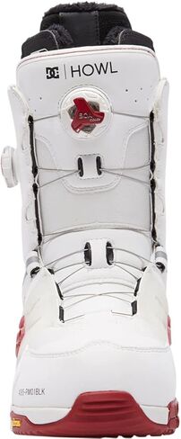 حذاء DC X Howl Phantom BOA للرجال على الجليد باللون الأبيض/الأحمر 10 in Kuwait