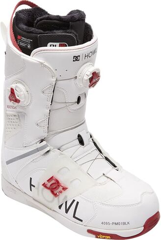 حذاء DC X Howl Phantom BOA للرجال على الجليد باللون الأبيض/الأحمر 10 in Kuwait