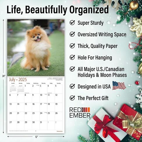 RED EMBER Sit Happens: Dog Memes 2026 Wall Calendar 12 Month | Thick & Sturdy Paper | Holiday Gift | Puppy Funny Dog Calendar 2026 in Saudi Arabia