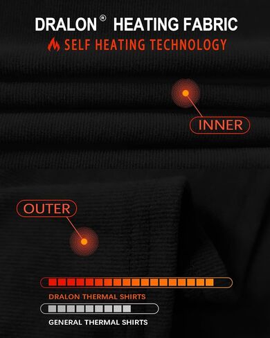 WOWENY Thermal Shirts for Women Base Layer Soft Fleece Lined Long Sleeve Top Thermal Underwear Winter Cold Weather in Kuwait