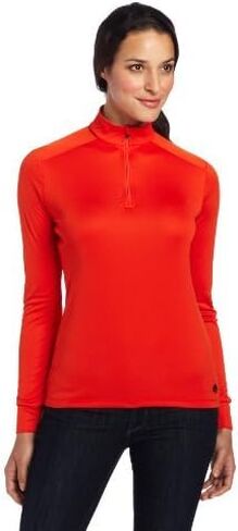 Hot Chillys Women's Peach Zip-T Base Layer Top in Kuwait