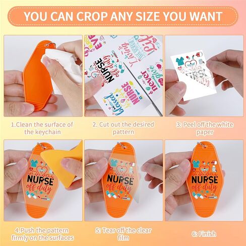 ملصقات نقل الأشعة فوق البنفسجية DTF: 80 قطعة صغيرة من ملصقات نقل سلسلة المفاتيح للأشعة فوق البنفسجية DTF موتيل، ملصقات سلسلة مفاتيح موتيل للفتيات المضحكة للأشعة فوق البنفسجية DTF، ملصقات ملفوفة مضادة للماء للأشعة فوق البنفسجية DTF لسلسلة مفاتيح الفندق in Kuwait