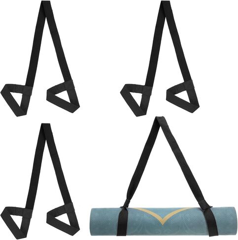 PATIKIL Yoga Mat Strap, Adjustable Yoga Mat Carrier Straps Sling Cotton Anti Slip Mat Holder Stretching Band in Saudi Arabia