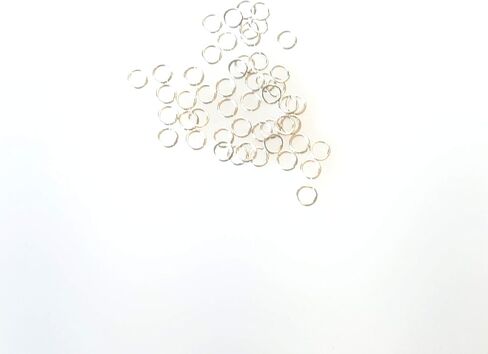 100 قطعة من حلقات الانتقال المفتوحة من الفضة الأرجنتيوم 3.2 مم OD، 1.6 مم معرف 20 مقياس بواسطة CRAFT WIRE in Kuwait