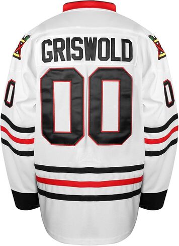Griswold Hockey Jersey - #00 X-Mas Movie Hockey Jerseys Stitched Letters Numbers for Husband Father Size S-XXXL in Saudi Arabia