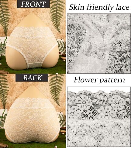 Hibluco Women Sexy Lace Briefs Cheeky Panty Mid Waisted Underwear in Kuwait