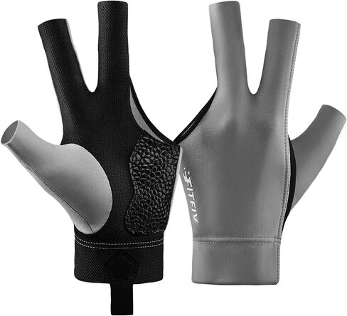 Billiards Glove Professional 3-Finger Pool Glove for Left Hand, Snooker Cue Gloves for Men and Women in Saudi Arabia