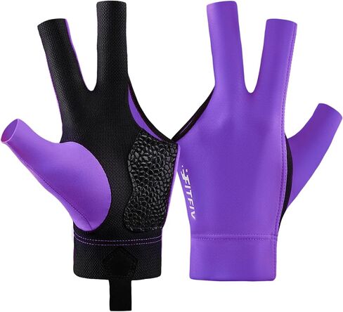 Billiards Glove Professional 3-Finger Pool Glove for Left Hand, Snooker Cue Gloves for Men and Women in Saudi Arabia