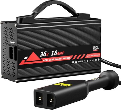 KEMIMOTO 36V 18A Golf Cart Battery Charger, 5-Stage Smart Charging Technology, 900W Fast Charging, Fully Charged in 4-6H, Lead Acid Battery Charger for EZGO TXT/TXTE/TXT PDS/Freedom TXT/Shuttle in Saudi Arabia