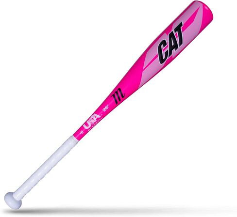 Marucci - CAT USA Tee Ball وردي -11، 2 5/8 (MTBC11YUSAP-24/13) مضرب بيسبول من الألومنيوم in Saudi Arabia
