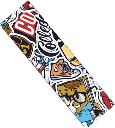 Skateboard Grip Tape, Black Griptape Sheet 9 x 33 Inch, Non Slip Bubble Free Skateboard Sandpaper, Scooter Grip Tape (Book) in Saudi Arabia
