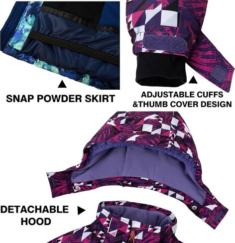 OLIVER Girls Snowsuit Detachable-Hooded Ski Suit Extra Warmth Winter Suit in Saudi Arabia