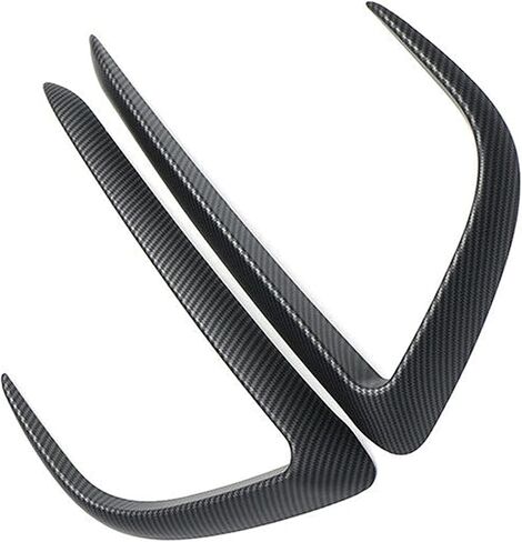 for Tesla Model Y Front Fog Light Trim Cover Fog Lamp Frame Blade Trim Eyebrow Spoiler for Tesla Model Y 2019 2020 2021 2022 2023 (ABS Glossy Carbon Fiber) in Saudi Arabia