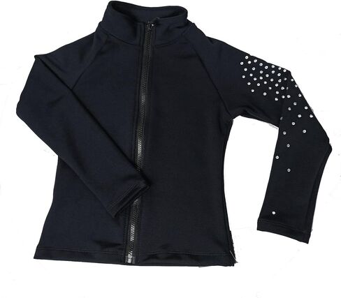 LIUHUO Girls Figure Skating Training Jacket - Elegant Ventilated Practice Top in Kuwait