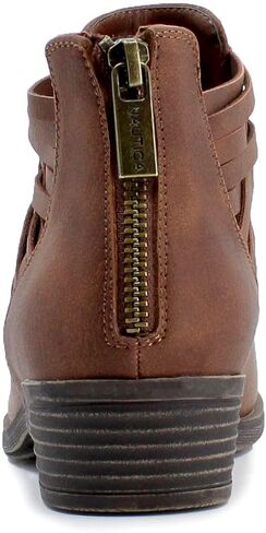 Nautica Women's Ankle Boot with Side Zipper - Stylish Dress Boot for Women | Featuring a Low Heel, Chic Design, and Versatile Sizing | The Perfect Ankle Bootie for Dressy and Casual Occasions - Alara in Saudi Arabia