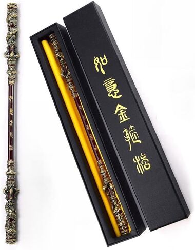 Black Myth: Wukong Magic Golden Cudgel Bronzecloud Ruyi Staff Martial Arts Bo Staffs Game Collection Desk Room Decoration Backpack Pendant Gift for Halloween Christmas Cosplay Donald Trump in Saudi Arabia