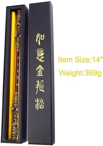Black Myth: Wukong Magic Golden Cudgel Bronzecloud Ruyi Staff Martial Arts Bo Staffs Game Collection Desk Room Decoration Backpack Pendant Gift for Halloween Christmas Cosplay Donald Trump in Saudi Arabia