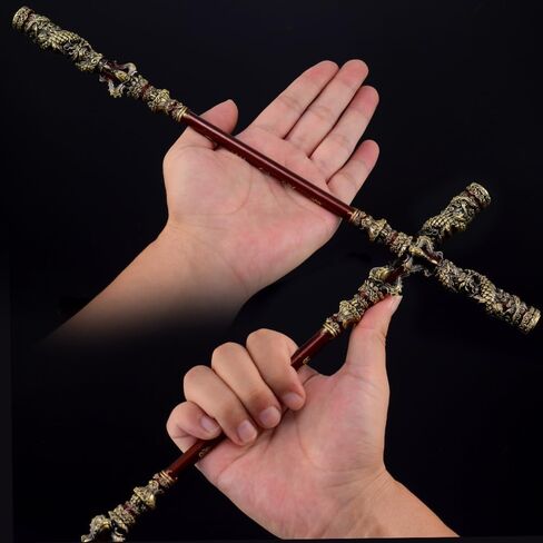 Black Myth: Wukong Magic Golden Cudgel Bronzecloud Ruyi Staff Martial Arts Bo Staffs Game Collection Desk Room Decoration Backpack Pendant Gift for Halloween Christmas Cosplay Donald Trump in Saudi Arabia