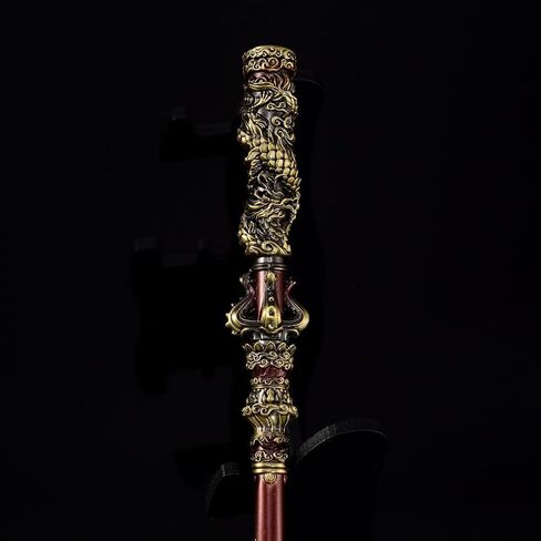 Black Myth: Wukong Magic Golden Cudgel Bronzecloud Ruyi Staff Martial Arts Bo Staffs Game Collection Desk Room Decoration Backpack Pendant Gift for Halloween Christmas Cosplay Donald Trump in Saudi Arabia
