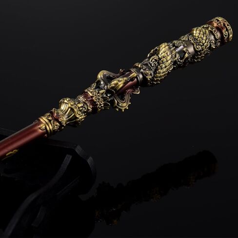 Black Myth: Wukong Magic Golden Cudgel Bronzecloud Ruyi Staff Martial Arts Bo Staffs Game Collection Desk Room Decoration Backpack Pendant Gift for Halloween Christmas Cosplay Donald Trump in Saudi Arabia