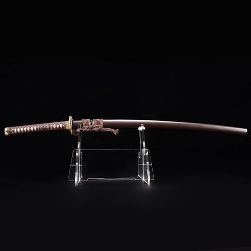 ShadowDancer Handmade Full Tang Katana Sword - Authentic L6 Steel Blade with Real Hamon, Clay Temper, and Sharp Edge - Perfect for Iaido, Martial Arts Practitioners, and Collectors in Saudi Arabia