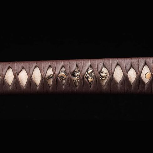 ShadowDancer Handmade Full Tang Katana Sword - Authentic L6 Steel Blade with Real Hamon, Clay Temper, and Sharp Edge - Perfect for Iaido, Martial Arts Practitioners, and Collectors in Saudi Arabia