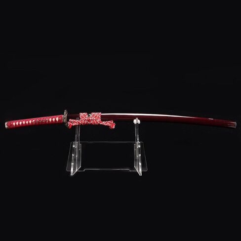 ShadowDancer Handmade Full Tang Katana Sword - Authentic L6 Steel Blade with Real Hamon, Clay Temper, and Sharp Edge - Perfect for Iaido, Martial Arts Practitioners, and Collectors in Saudi Arabia