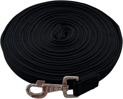 Horse Training Lunge Line with Alloy Trigger Buckle for Accurate Equestrian Training of 32.8 ft(10 Meters)-Black in Kuwait