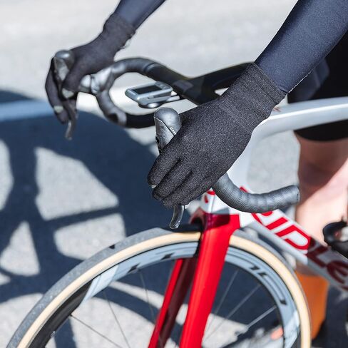 GripGrab Merino-Wool Thermal Full Finger Liner Gloves Touchscreen-Compatible Knitted Inner Under Cycling Everyday-Life in Saudi Arabia