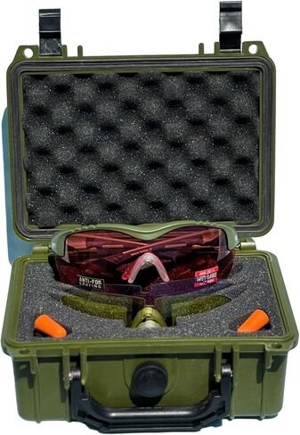 مجموعة نظارات SSP Eyewear Methow للرماية، تتضمن 3 عدسات، وحافظة صلبة، وحقيبة من الألياف الدقيقة، وإطار نظارة باللون الأرجواني in Saudi Arabia