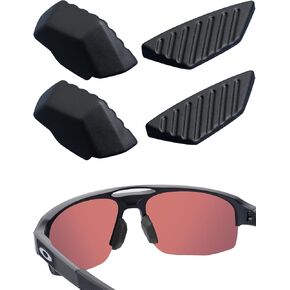 Acefrog Upgraded Nose Pads for Oakley Mercenary OO9424 Sunglasses, Push-in Nose Piece Replacement, Anti-Slip, 3 Pairs Black Nose Pads