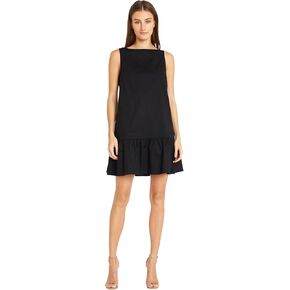 Donna Morgan Versatile High Neck Swing Body Ruffle Summer Dresses for Women