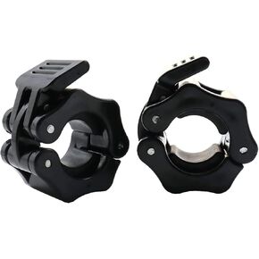 1 Inch Barbell Clamps Clip Quick Release Locking Barbells Pro Workout Professional Weight Collar Clips Lock 1'' Diameter Standard Bar (Green)