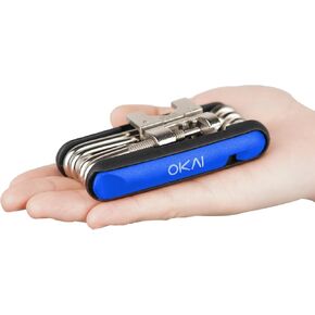 Bike Multi Tool, 16 in 1 Bicycle Repair Tool Kit with Hex Wrench, Tire Levers and Necessary Tools for Emergency Repairs, Portable Pocket Tool for Cycling, Gifts for Cyclists Men