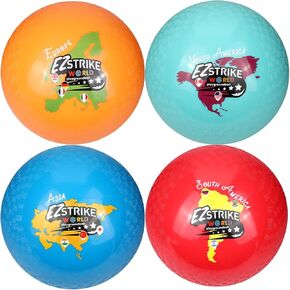 8.5'' Playground Ball Set, Posh Rubber Dodgeballs for Kids and Adults, Handball Kick Ball for Outdoor and Indoor Games, Rubber Balls Includes Pump