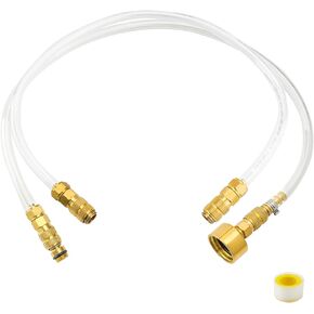 2Pcs Boat Hydraulic Steering Bleed Kit, Copper Hydraulic Steering for Seastar, Boat Bleed Kit Filler Kit Compatible with Inboard/Outboard Seastar Hydraulic Steering Systems, Boat Bleeder Hose