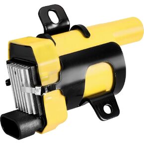 ENA Set of 8 Round Yellow Ignition Coil Pack 1999-2007 Compatible with Chevrolet GMC Silverado Tahoe Suburban Express Sierra Savana Yukon XL Escalade V8 5.3 6.0 Coils Replace# D585 19005218 UF262