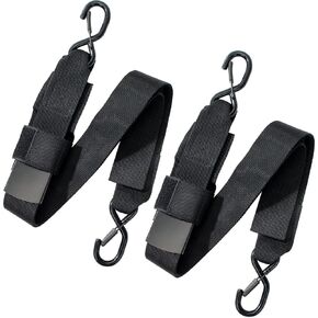 Boat Trailer Tie Down Straps for Yamaha Watercraft PWC, 4' x 2" Adjustable Boat Trailer Transom Straps with Hooks for Trailing, Boating & Jet Ski, Replaces SBT-TRNSM-TD-08 (1 Pair)