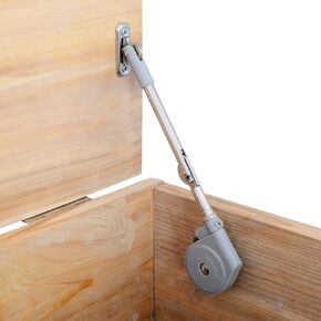 Lid Stay 105 Degree Open with Soft Close, Lid Support for Toy Box and Upward Top-Opening Flap Doors, Easy to Install (Pack of 1)