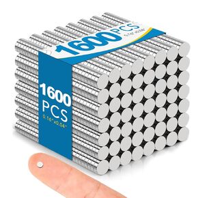Small Magnets, 40 Pack Refrigerator Magnets 18x2mm Rare Earth Magnets Neodymium Magnets for Crafts, Whiteboard, Kitchen Cabinet
