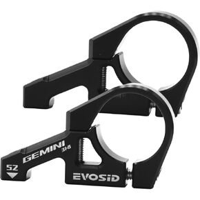 Mountain Bike Direct Mount 31.8/35mm Bar Clamp, CNC Aluminum Alloy Downhill Bicycle Direct Mount stem, 2 Pieces Lightweight Split Design for Dual Crown Forks DH/AM Motorcycle