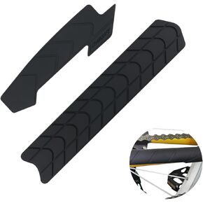 Mountain Bike Chainstay Protector 2 Pcs,Bike Frame Protector, Silicone Chain Guard, Downtube Cover, Mountain Bike Frame Tape Stickers, MTB Decal, Bicycle Accessory