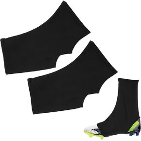 Football Cleat Covers, Cleat Spats Bike Cleat Covers Black Football Spats Non-Slip Cleat Sleeves for Soccer Keeps Dirt Turf Fragments Out