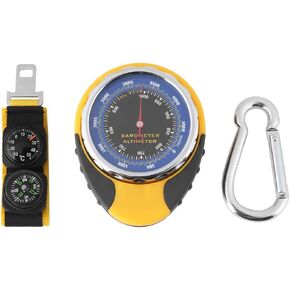 Nikou 4 in 1 Digital Mini Compass Altimeter Thermometer Barometer for Outdoor Camping