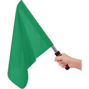 Football Referee Flag Signal Flag Sports Match Track Field Competition Flag Soccer Linesman Flag Portable Commander Flag Safety Flag for Volleyball Rugby Hockey Athletic Training Flag Performance Flag