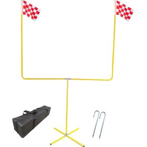Football Field Goal Post - 8.6 ft x 6 ft Steel Tube Frame Goal Post - Adjustable Height Kicking Field Goals-Backyard Field Goal Post for Youth/Kids/Adults
