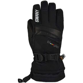 Swany Junior X-Change Sports Moisture-Wicking Quick-Drying Warm Durable Flexible Leather Winter Gloves