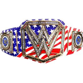 WWE United States Championship Title Belt Replica, WWE World Heavyweight Wrestling Championship Belt - Adult Size - 4mm