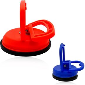 3 PCS Car Dent Puller, Powerful Dent Remover Cup of Pulling Auto Body Dent Damage, Multipurpose Suction Cup Dent Repair Kit for Tiles Glass Door Handle, Car Accessories (Yellow+Orange)
